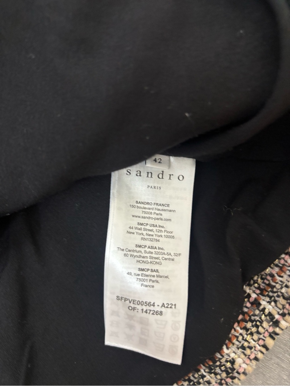 Sandro Cropped Button Up Collared Top - Picture 5 of 6